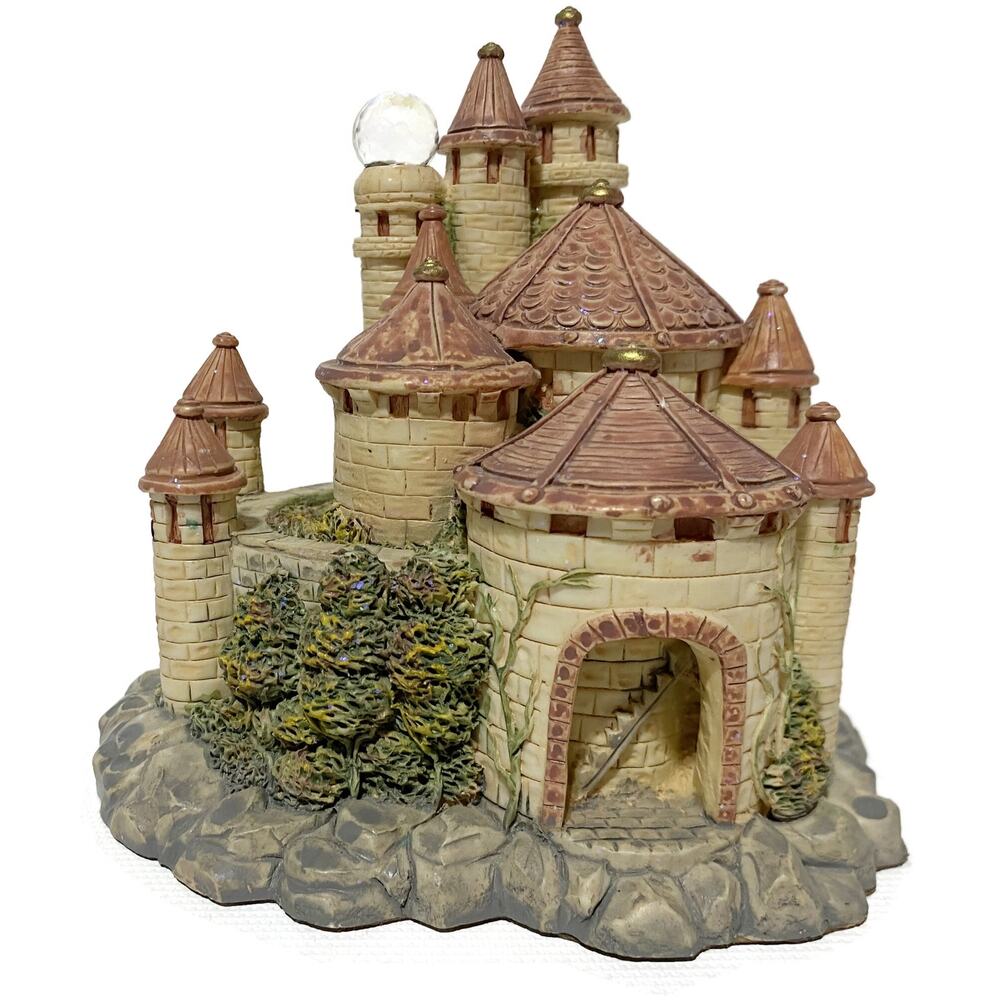 Spoontiques Fairy Tale Fantasy Castle Figurine 4.5" Crystal Orb Resin Vintage - Picture 3 of 9